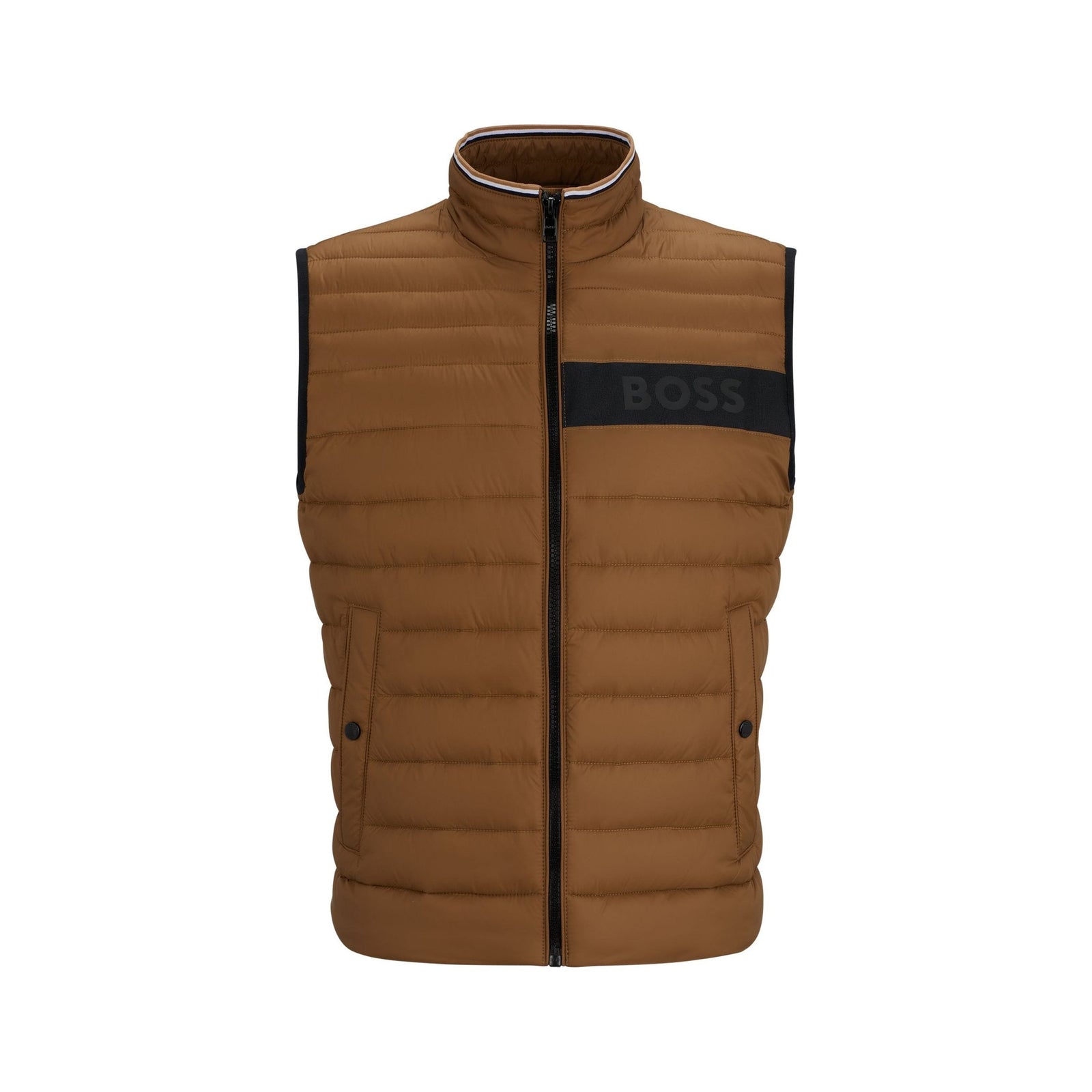 BOSS WATER-REPELLENT PADDED VEST WITH 3D LOGO BAND - Yooto