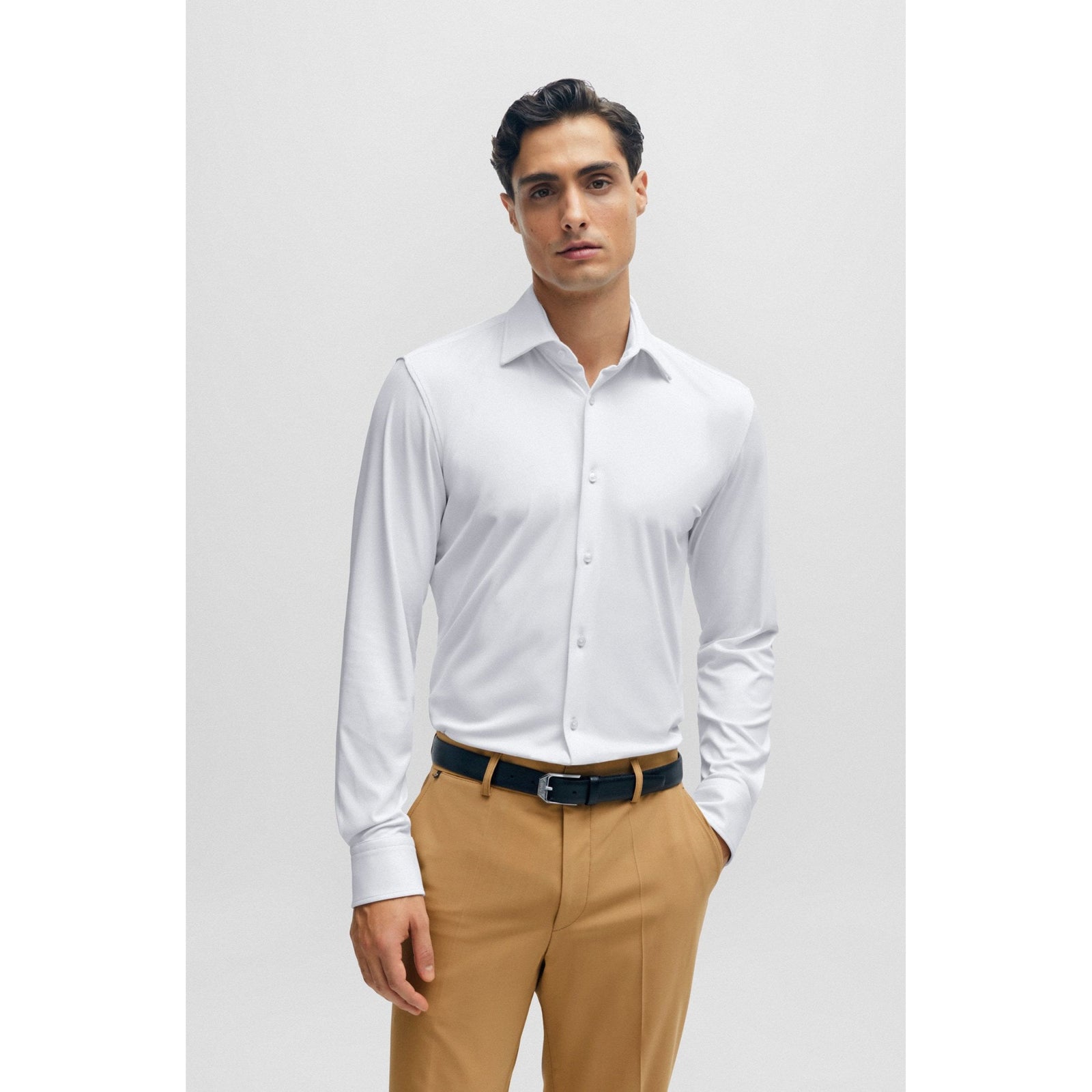 BOSS SLIM FIT SHIRT IN HIGH PERFORMANCE STRETCH FABRIC - Yooto