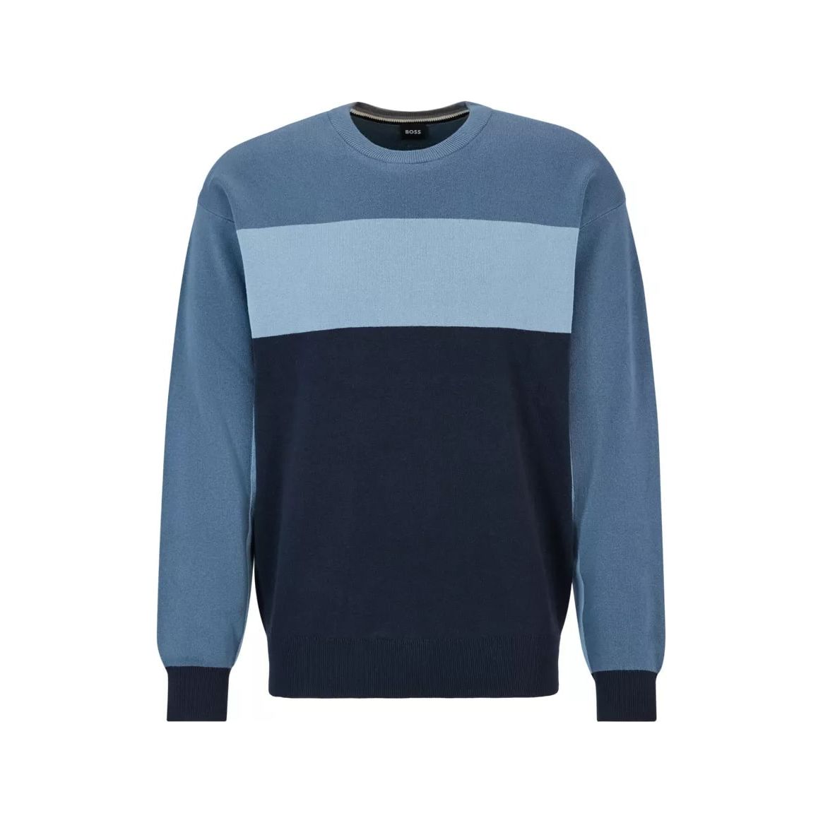 BOSS RELAXED-FIT COLOUR-BLOCK SWEATER - Yooto