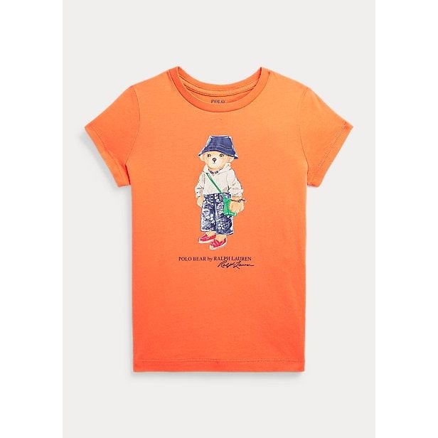 POLO RALPH LAUREN POLO BEAR COTTON JERSEY T-SHIRT - Yooto