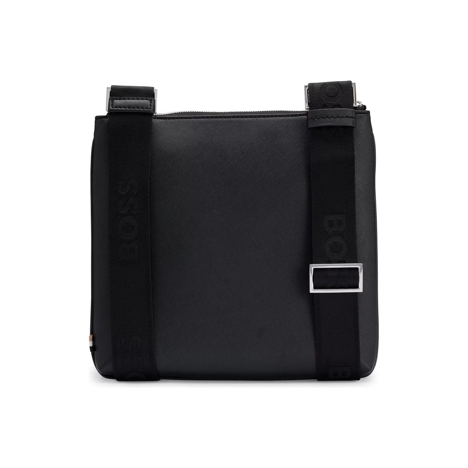 BOSS STRUCTURED-LEATHER ENVELOPE BAG WITH LOGO DETAIL - Yooto