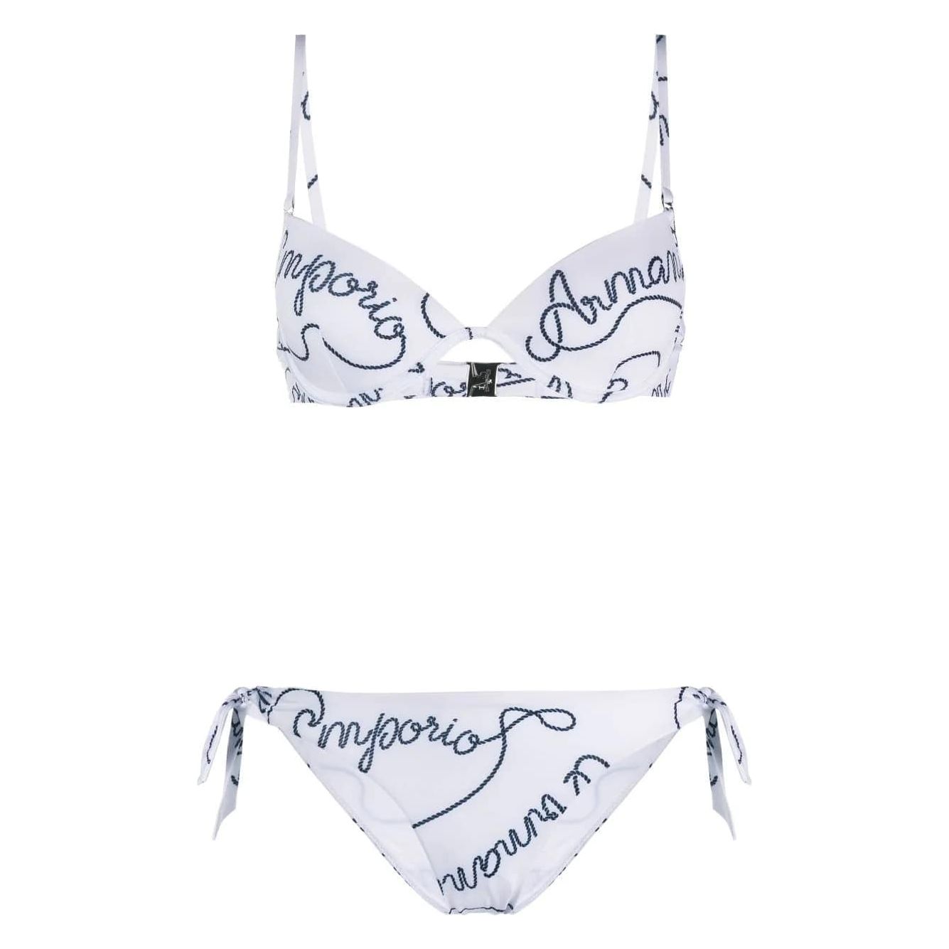 EMPORIO ARMANI LOGOMANIA-PRINT BIKINI SET - Yooto