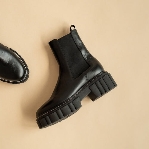 Load image into Gallery viewer, JONAK PARIS BOOTS WITH NOTCHED SOLES AND ELASTIC - Yooto
