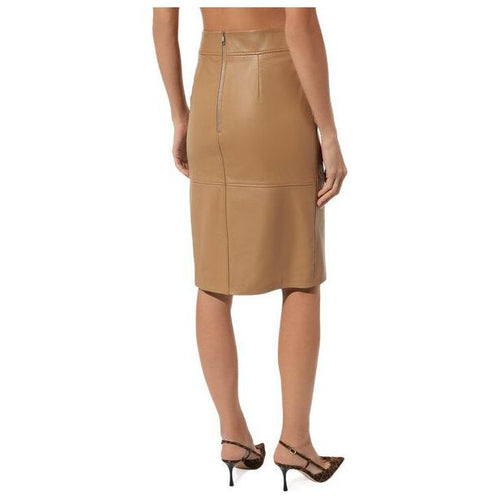 Load image into Gallery viewer, BOSS SLIM FIT LEATHER PENCIL SKIRT - Yooto
