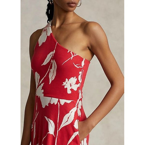 Load image into Gallery viewer, POLO RALPH LAUREN FLORAL ONE-SHOULDER COCKTAIL DRESS - Yooto
