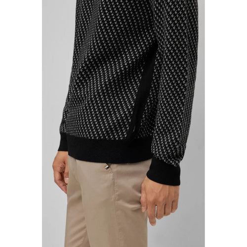 Load image into Gallery viewer, BOSS JACQUARD-PATTERNED SWEATER IN VIRGIN WOOL WITH COTTON - Yooto
