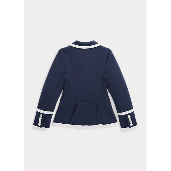 POLO RALPH LAUREN PEPLUM FRENCH TERRY BLAZER - Yooto