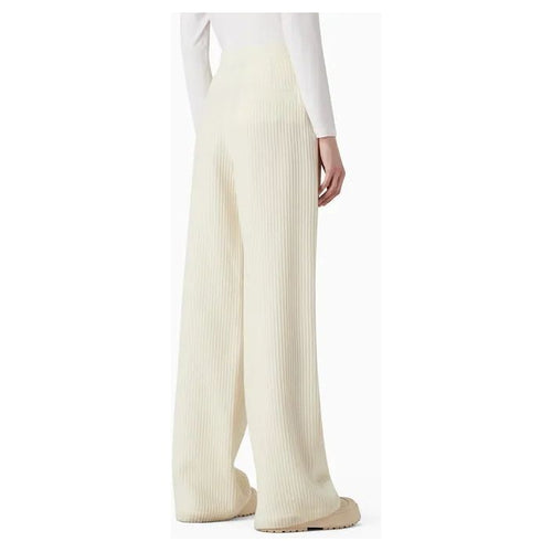 Load image into Gallery viewer, EMPORIO ARMANI CAPSULE CHALET HIGH-WAISTED PALAZZO TROUSERS IN CORDUROY-EFFECT WOOL BLEND - Yooto
