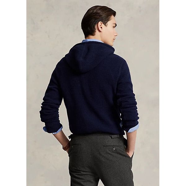 POLO RALPH LAUREN WASHABLE CASHMERE HOODED JUMPER - Yooto