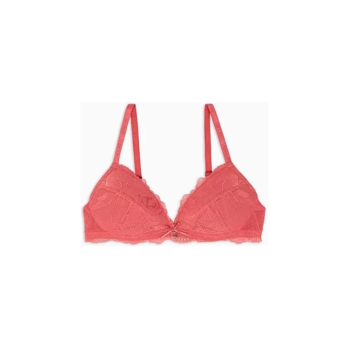 EMPORIO ARMANI ARMANI SUSTAINABILITY VALUE ETERNAL LACE RECYCLED LACE PADDED TRIANGLE BRA - Yooto