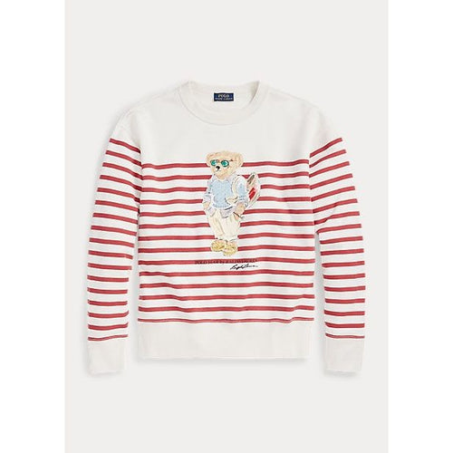 Load image into Gallery viewer, Polo Ralph Lauren
Striped Flight Suit Polo Bear Sweatshirt - Yooto
