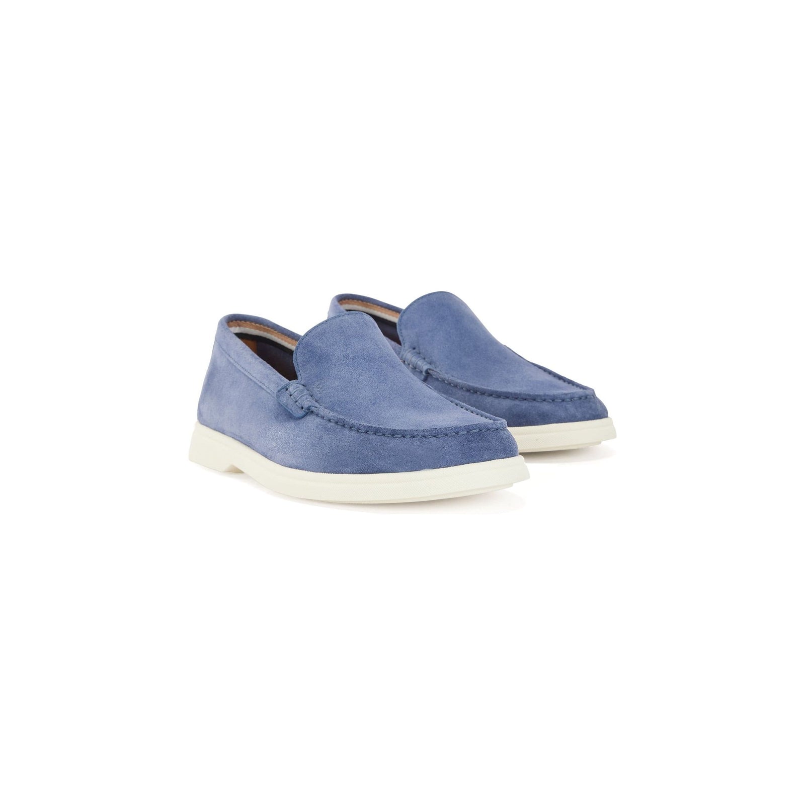 SUEDE MOCCASINS WITH EMBOSSED LOGO - Yooto