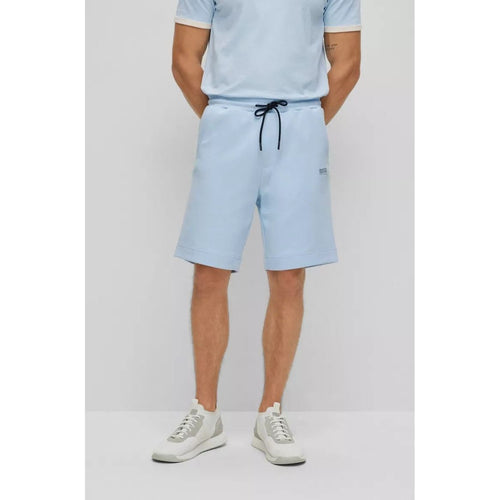 Load image into Gallery viewer, BOSS COTTON-BLEND REGULAR-FIT SHORTS WITH MULTICOLOURED LOGO - Yooto
