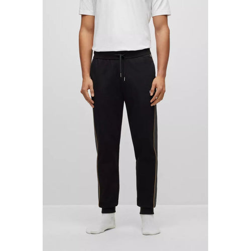 Load image into Gallery viewer, BOSS COTTON-BLEND TRACKSUIT BOTTOMS WITH EMBROIDERED LOGO - Yooto
