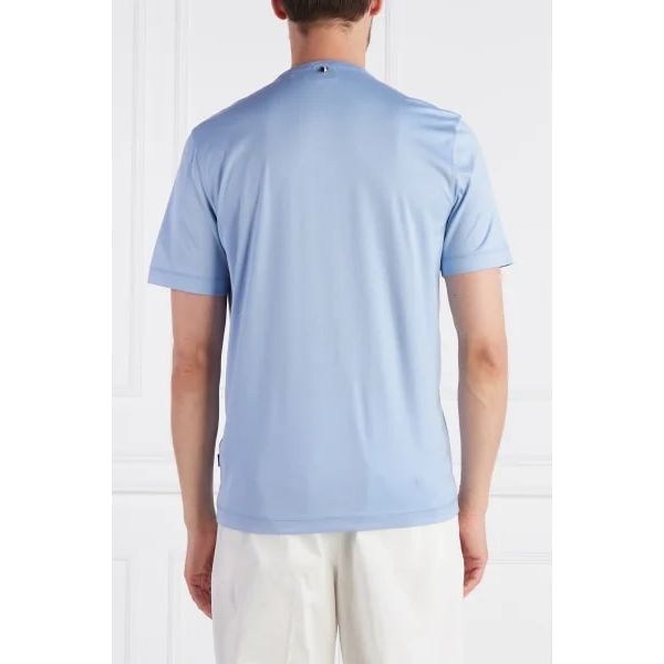 BOSS SHORT SLEEVED MERCERISED COTTON JERSEY T-SHIRT - Yooto