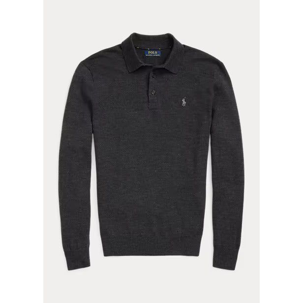 POLO RALPH LAUREN WASHABLE WOOL POLO-COLLAR JUMPER - Yooto