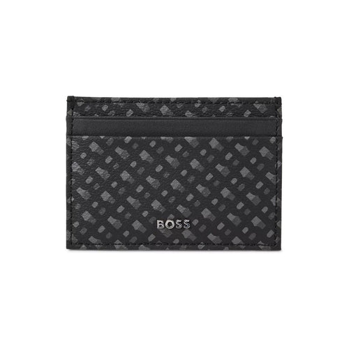 Load image into Gallery viewer, BOSS MONOGRAM-PRINT CARD HOLDER IN COATED ITALIAN FABRIC - Yooto
