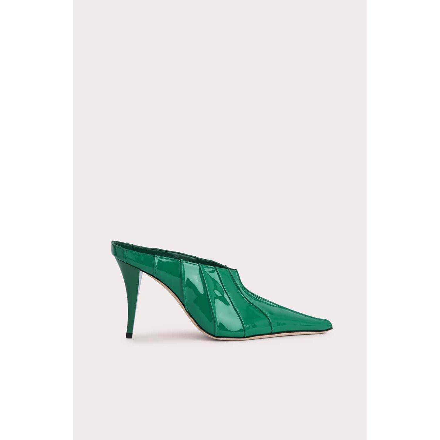 BY FAR TRISH CLOVER GREEN PATENT LEATHER - Yooto