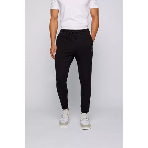 Load image into Gallery viewer, CUFFED COTTON-BLEND TRACKSUIT BOTTOMS WITH TONAL LOGO TAPE - Yooto
