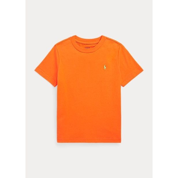 POLO RALPH LAUREN COTTON JERSEY CREWNECK T-SHIRT - Yooto