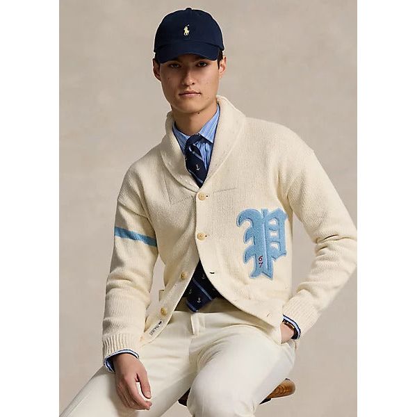 Ralph lauren white cardigan best sale