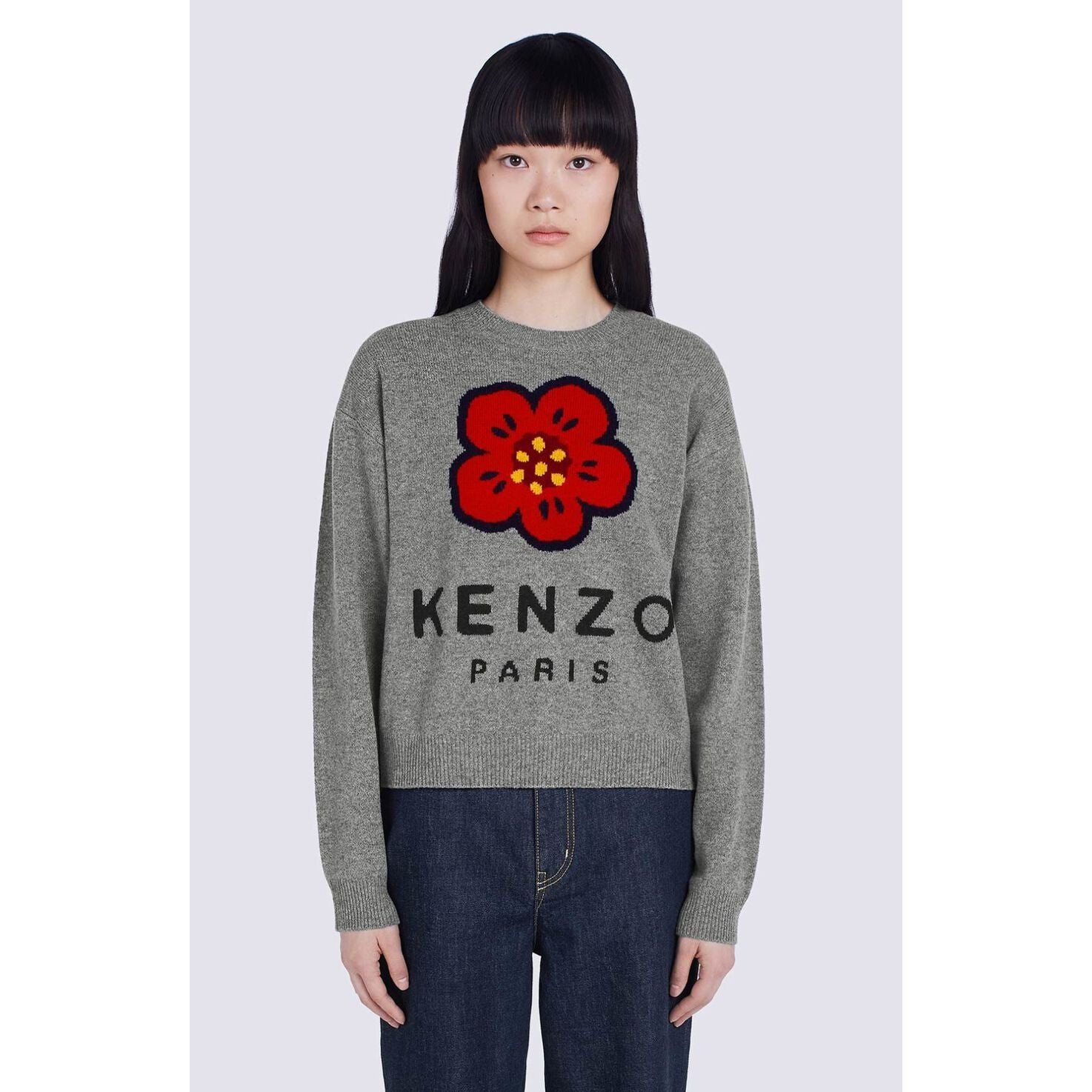 KENZO 'BOKE FLOWER' MERINO WOOL JUMPER - Yooto