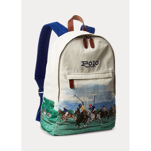 Load image into Gallery viewer, POLO RALPH LAUREN EQUESTRIAN-PRINT CANVAS BACKPACK - Yooto
