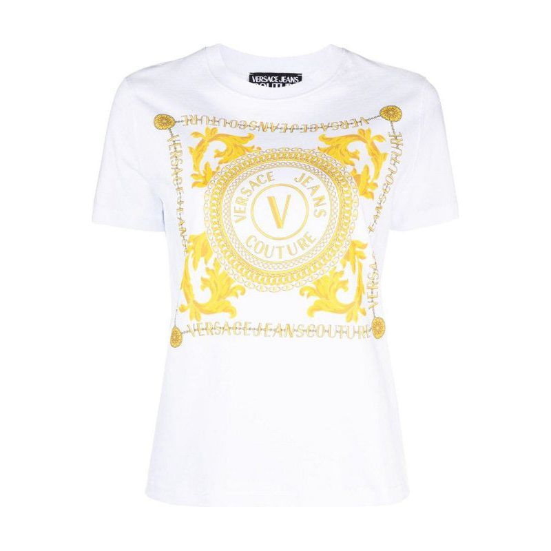 VERSACE JEANS COUTURE LOGO COUTURE PRINT T-SHIRT - Yooto