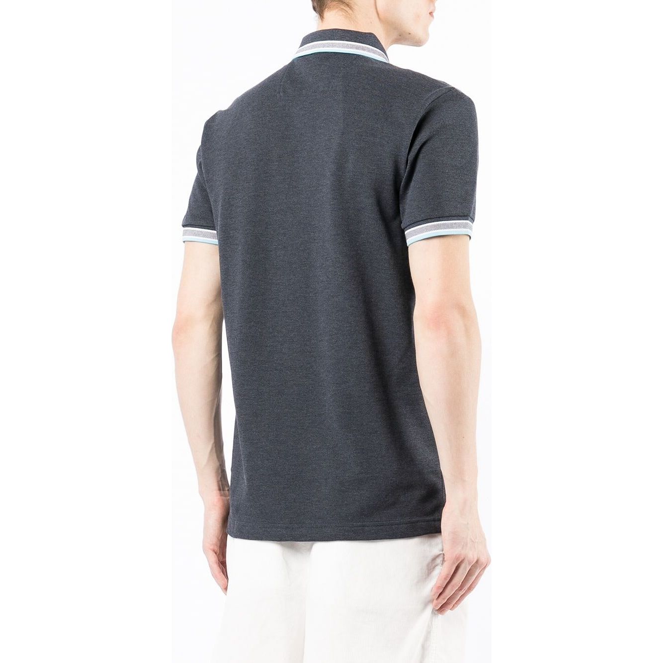 BOSS COTTON-PIQUÉ POLO SHIRT WITH LOGO UNDERCOLLAR - Yooto