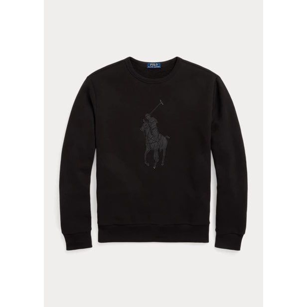 POLO RALPH LAUREN LEATHER-PONY FLEECE SWEATSHIRT - Yooto