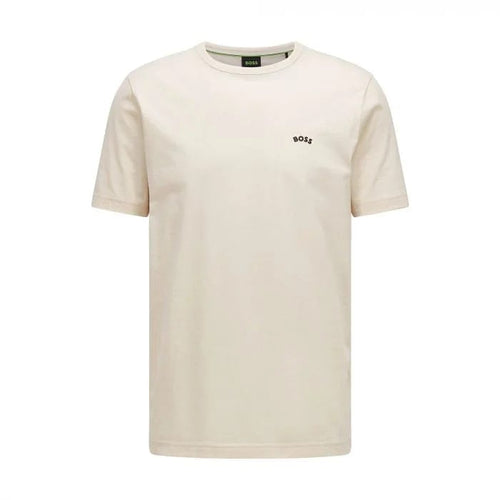 Load image into Gallery viewer, BOSS ORGANIC-COTTON T-SHIRT WITH CURVED LOGO - Yooto
