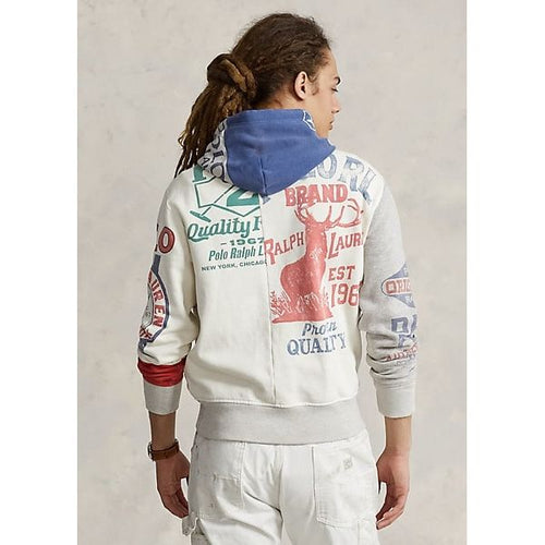 Load image into Gallery viewer, POLO RALPH LAUREN PATCHWORK FLEECE GRAPHIC HOODIE - Yooto
