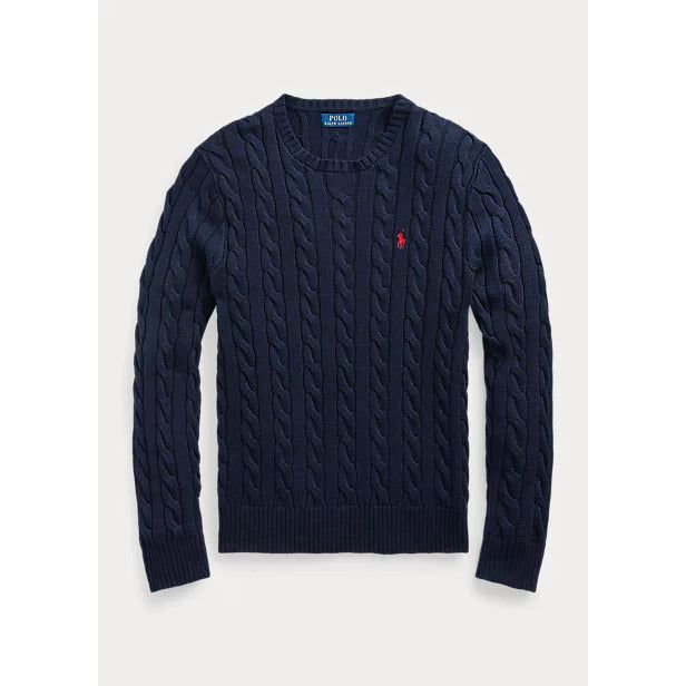 POLO RALPH LAUREN CABLE-KNIT COTTON JUMPER - Yooto