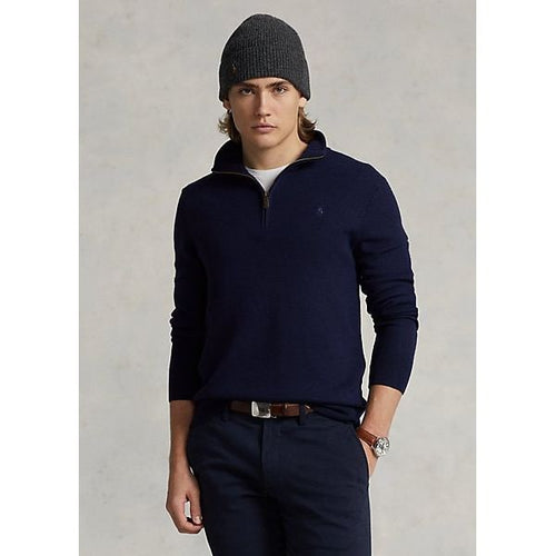 Load image into Gallery viewer, Polo Ralph Lauren Washable Wool Quarter-Zip Jumper - Yooto
