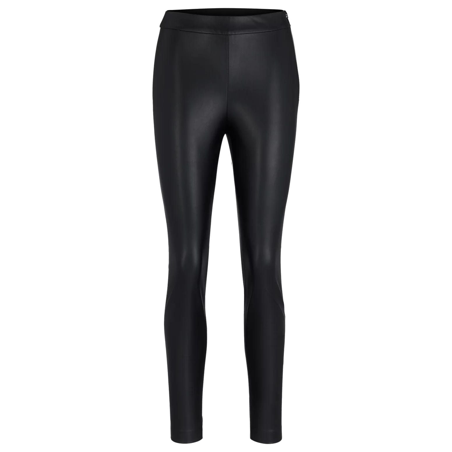 BOSS SKINNY-FIT TROUSERS IN FAUX LEATHER - Yooto