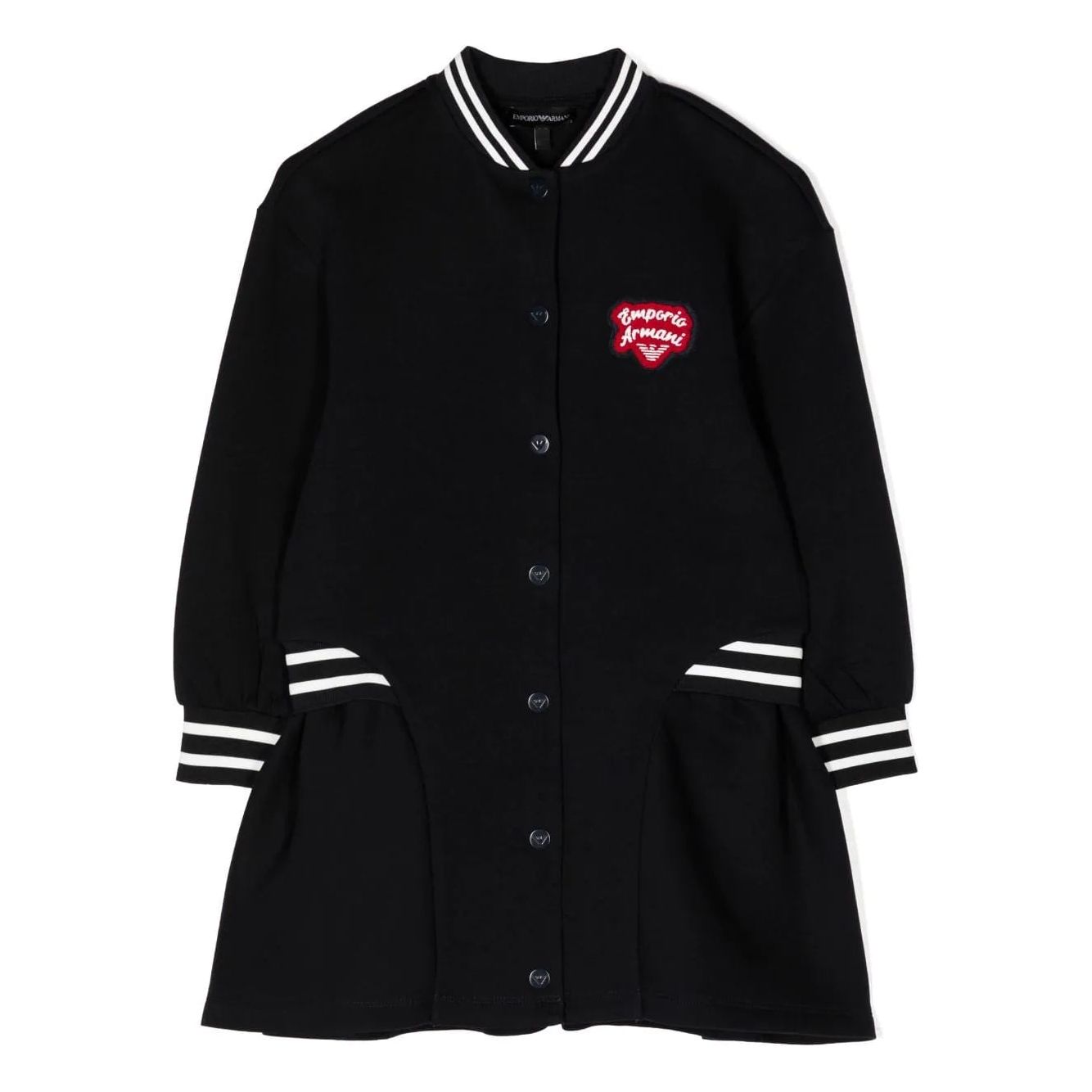 EMPORIO ARMANI KIDS LOGO-PATCH COTTON DRESS - Yooto