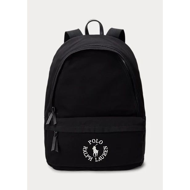 POLO RALPH LAUREN LOGO-EMBROIDERED CANVAS BACKPACK - Yooto