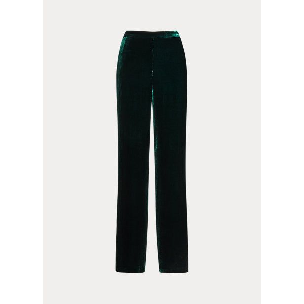 POLO RALPH LAUREN VELVET STRAIGHT-LEG TROUSER - Yooto