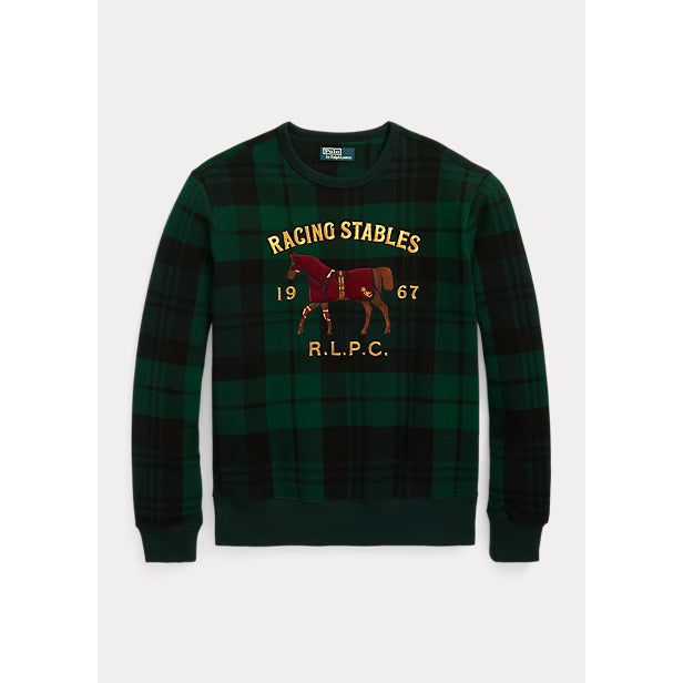 POLO RALPH LAUREN PLAID FLEECE GRAPHIC SWEATSHIRT - Yooto