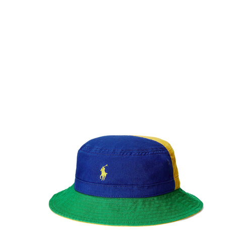 Load image into Gallery viewer, Colour-Blocked Twill Bucket Hat - Yooto
