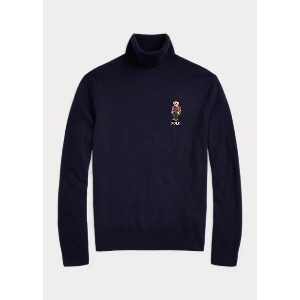 POLO RALPH LAUREN POLO BEAR WOOL ROLL NECK JUMPER - Yooto