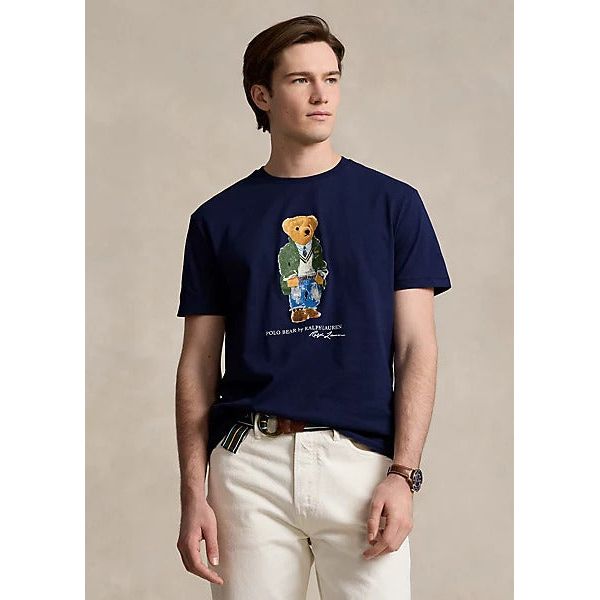 POLO RALPH LAUREN CLASSIC FIT POLO BEAR JERSEY T-SHIRT - Yooto