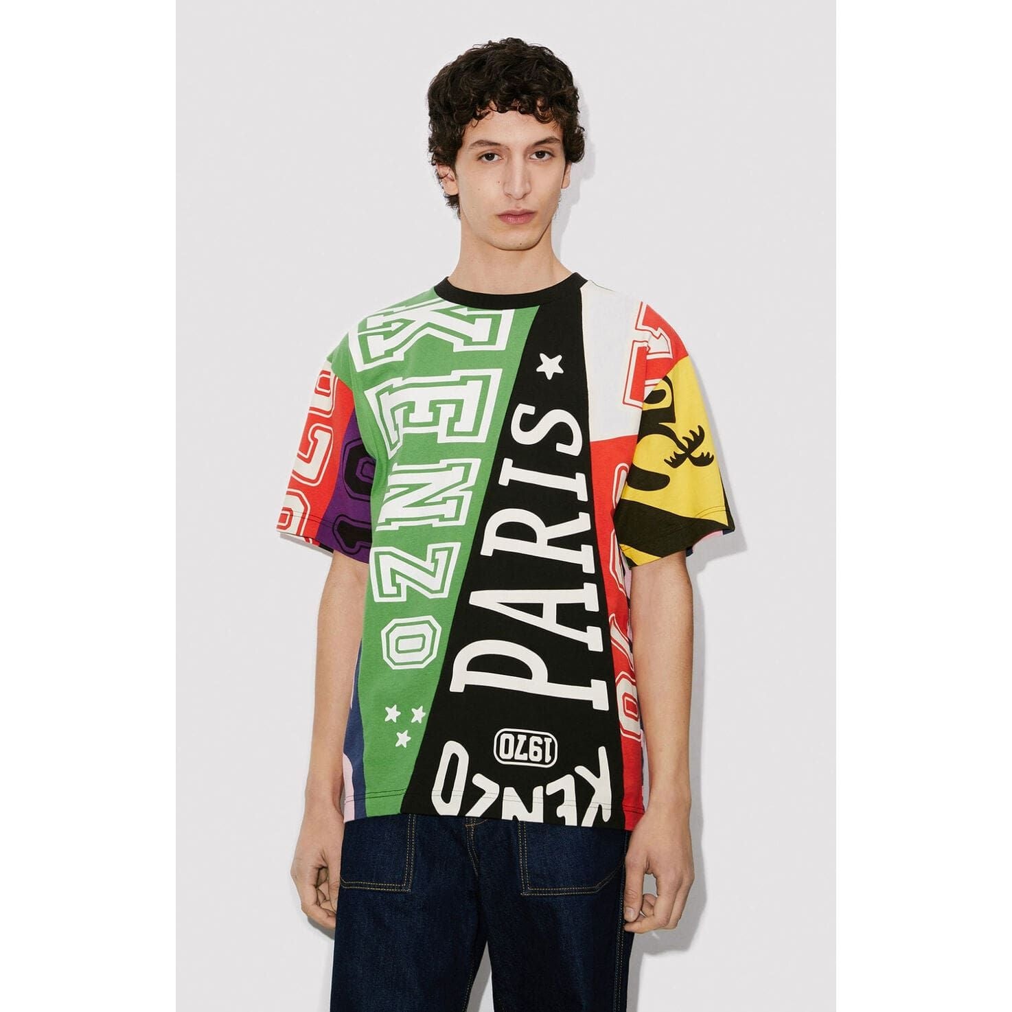 Kenzo writing t best sale shirt