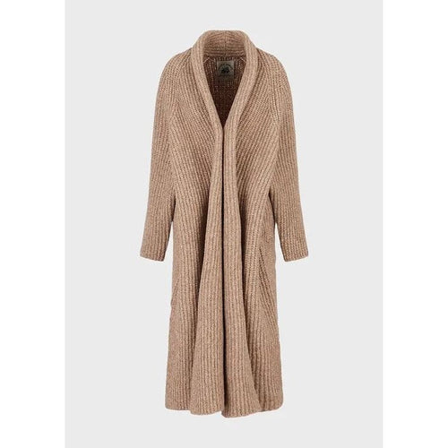 Load image into Gallery viewer, EMPORIO ARMANI CHALET CAPSULE COLLECTION WOOL-BLEND RIBBED-KNIT COAT - Yooto
