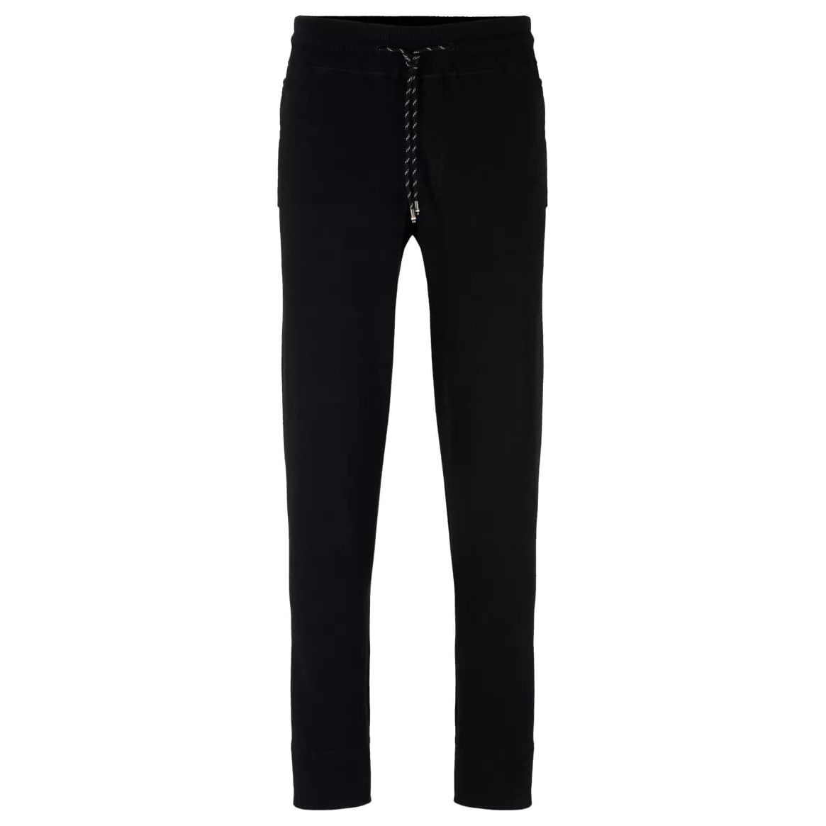 BOSS REGULAR-FIT TRACKSUIT BOTTOMS IN COTTON AND VIRGIN WOOL - Yooto