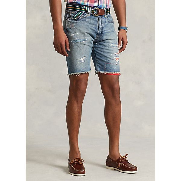 POLO RALPH LAUREN 21-CM CLASSIC FIT CUT-OFF DENIM SHORT - Yooto