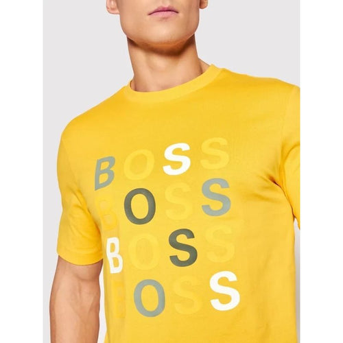 Load image into Gallery viewer, BOSS SLIM-FIT COTTON-JERSEY T-SHIRT WITH LOGOS - Yooto
