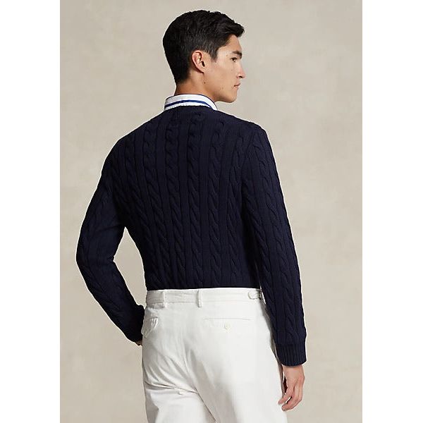 POLO RALPH LAUREN CABLE-KNIT COTTON JUMPER - Yooto