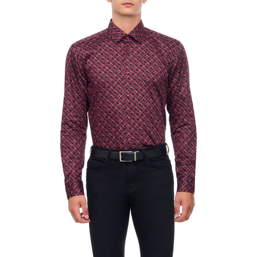 Load image into Gallery viewer, BOSS PURE COTTON SHIRT WITH LOGO PRINT - Yooto

