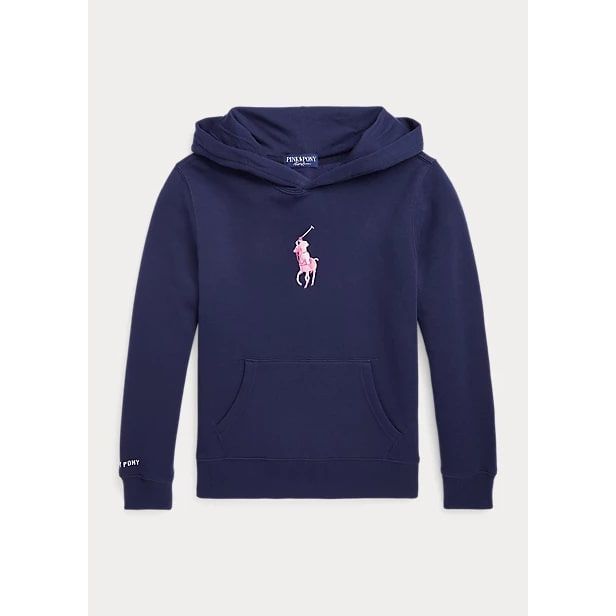 POLO RALPH LAUREN PINK PONY FLEECE HOODIE